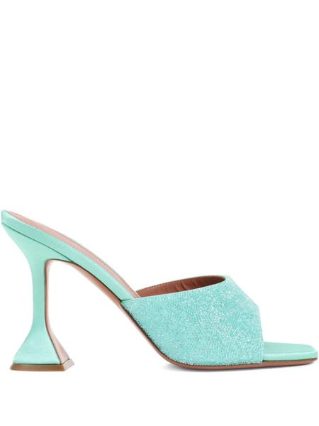  Amina Muaddi Lupita Sandals - Green 