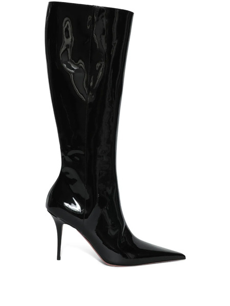 Amina Muaddi 90mm Barbara Boots - Black 