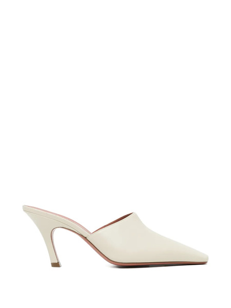  Amina Muaddi 80mm Jamie Mules - Neutrals 