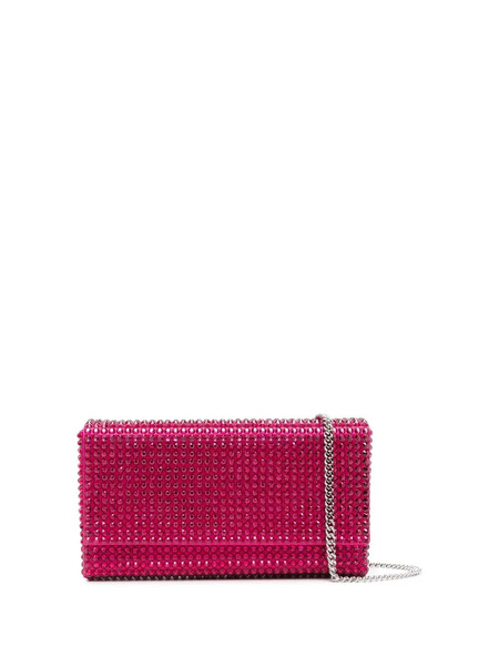  Amina Muaddi Paloma Crystal-embellished Clutch Bag - Pink 
