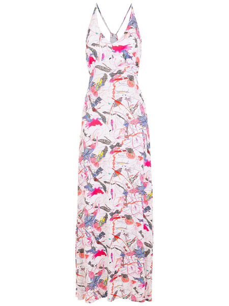  Amir Slama Abstract-print Maxi Dress - Neutrals 