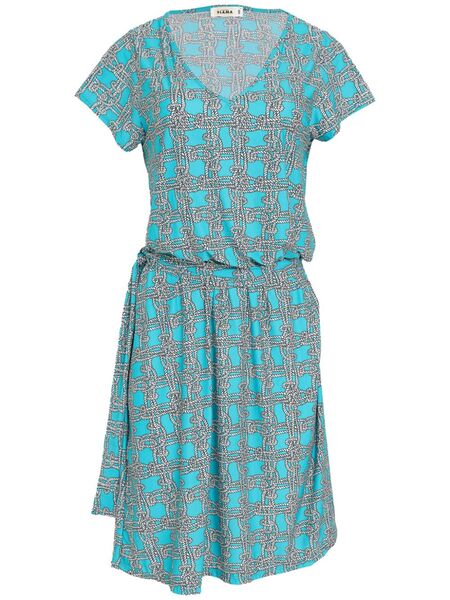  Amir Slama Belted Dress - Blue 