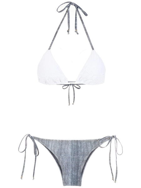  Amir Slama Colour-block Triangle Bikini - Multicolour 