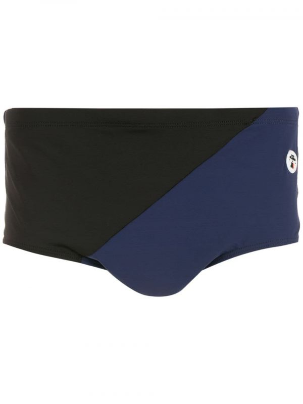  Amir Slama Colourblock Swimming Trunks - Blue 