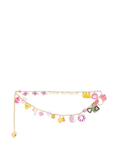  Amir Slama Embellished Chain Belt - Gold 