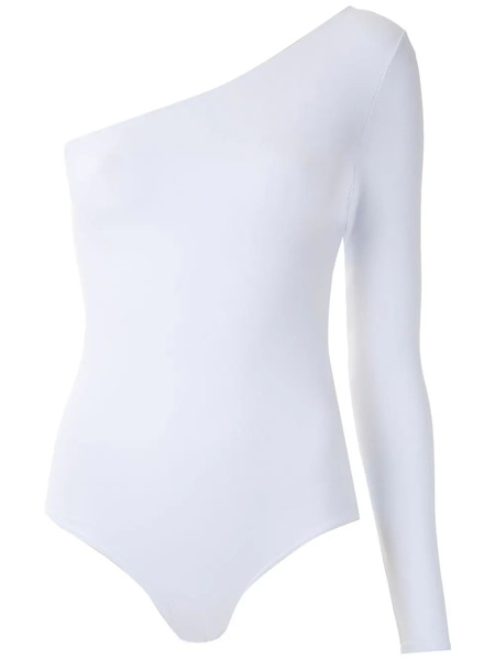  Amir Slama Floral Lace Insert Body - White 