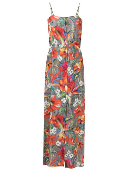  Amir Slama Floral-pattern Silk Maxi Dress - Multicolour 