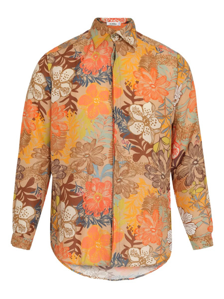  Amir Slama Floral-print Button-up Shirt - Neutrals 