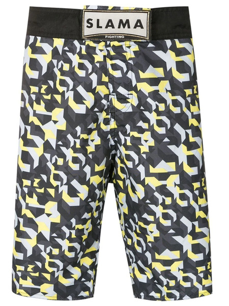  Amir Slama Geometric-print Bermuda Shorts - Multicolour 