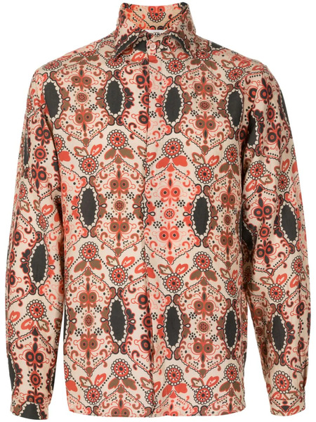  Amir Slama Graphic-print Long-sleeved Shirt - Multicolour 