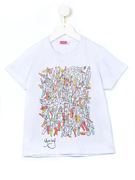  Amir Slama Graphic-print Short-sleeve T-shirt - White 