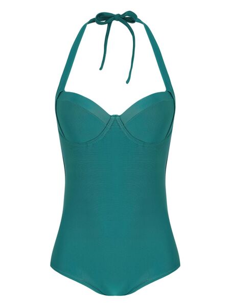  Amir Slama Halterneck Swimsuit - Green 
