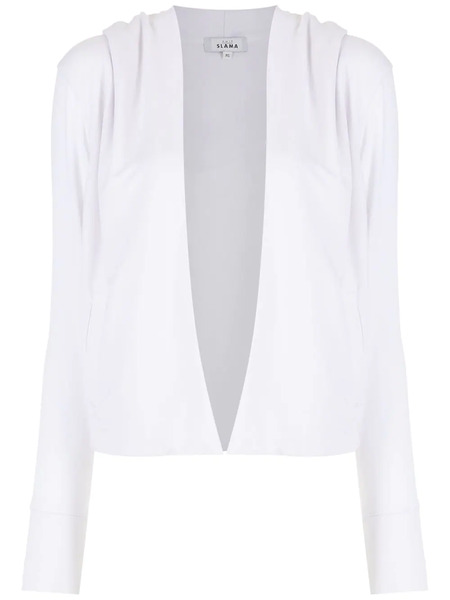  Amir Slama Hooded Open-front Cardigan - White 