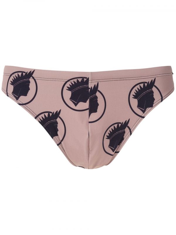  Amir Slama índio Print Trunks - Neutrals 