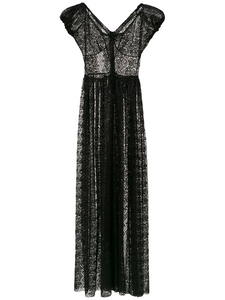  Amir Slama Lace Long Swimsuit - Black 