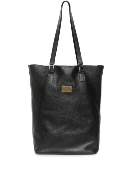  Amir Slama Logo-plaque Tote Bag - Black 