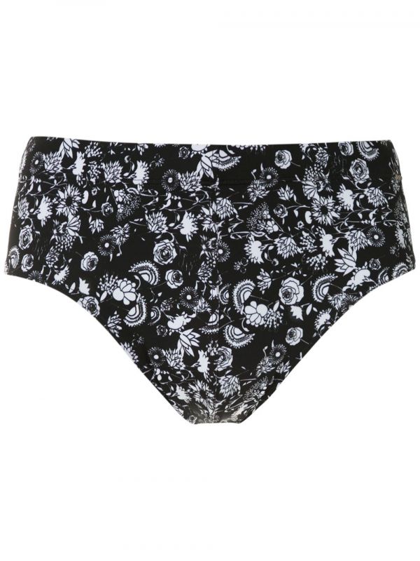  Amir Slama Margarida Print Trunks - Black 