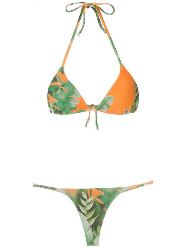  Amir Slama Mata Atlântica Triangle Bikini Set - Orange 