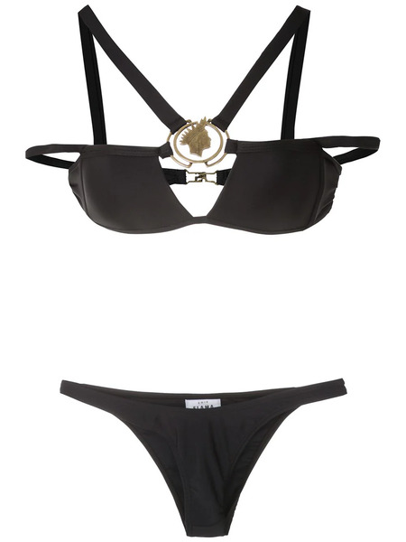  Amir Slama Metallic Embellishment Bikini Set - Black 
