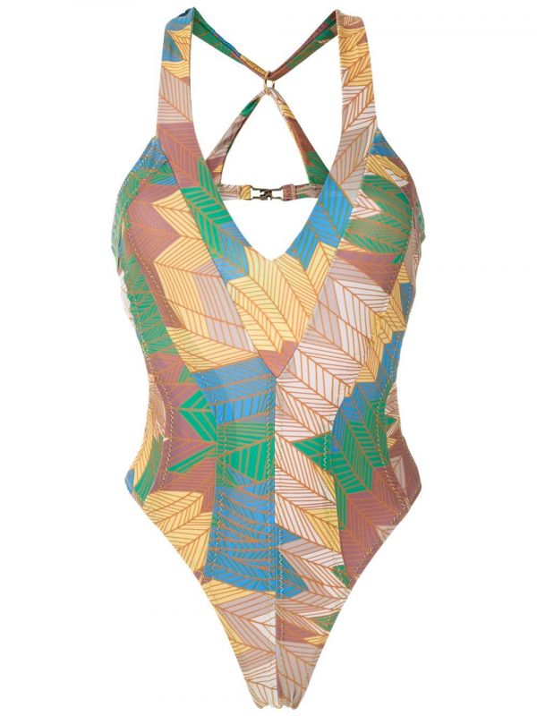  Amir Slama Metallic Stitching Swimsuit - Multicolour 