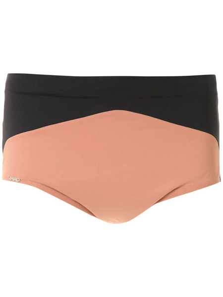  Amir Slama Panel Swim Trunks - Black 