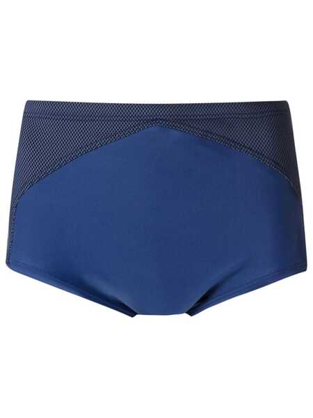  Amir Slama Panelled Low-rise Trunks - Blue 