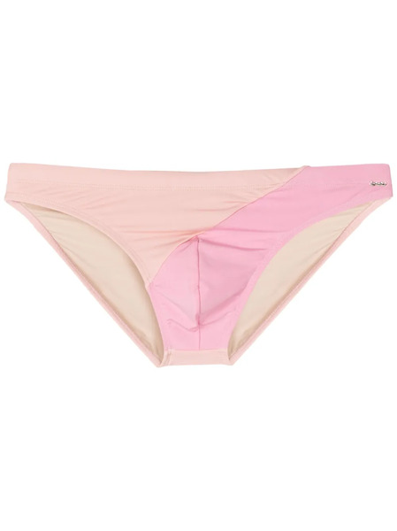  Amir Slama Panelled Swim Trunks - Pink 