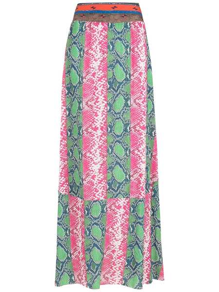  Amir Slama Patchwork-panelled Maxi Skirt - Multicolour 