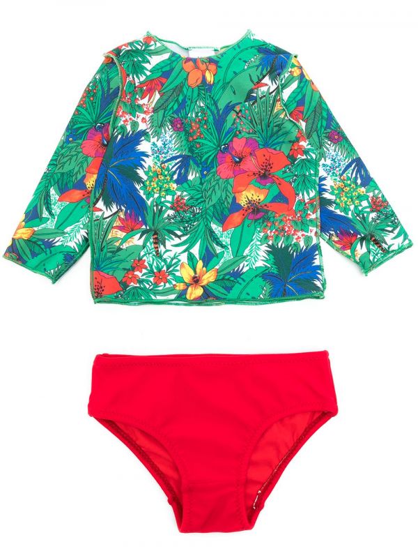  Amir Slama Printed Bikini Set - Green 