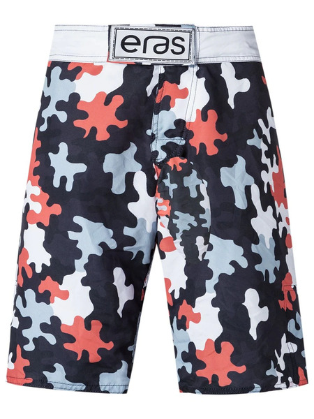  Amir Slama Printed Deck Shorts - Yellow 