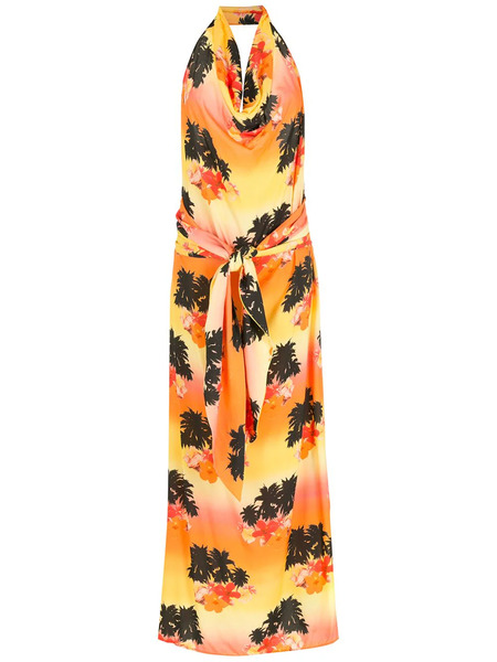  Amir Slama Printed Long Dress - Multicolour 