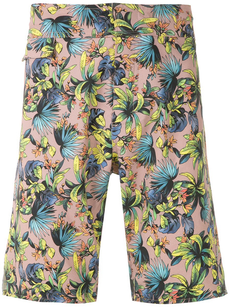  Amir Slama Printed Swim Shorts - Neutrals 