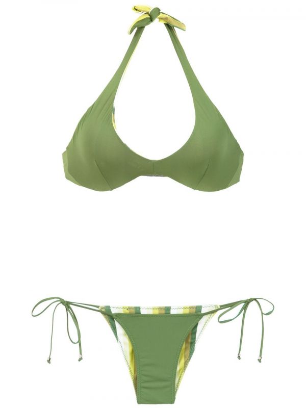  Amir Slama Reversible Bikini Set - Green 
