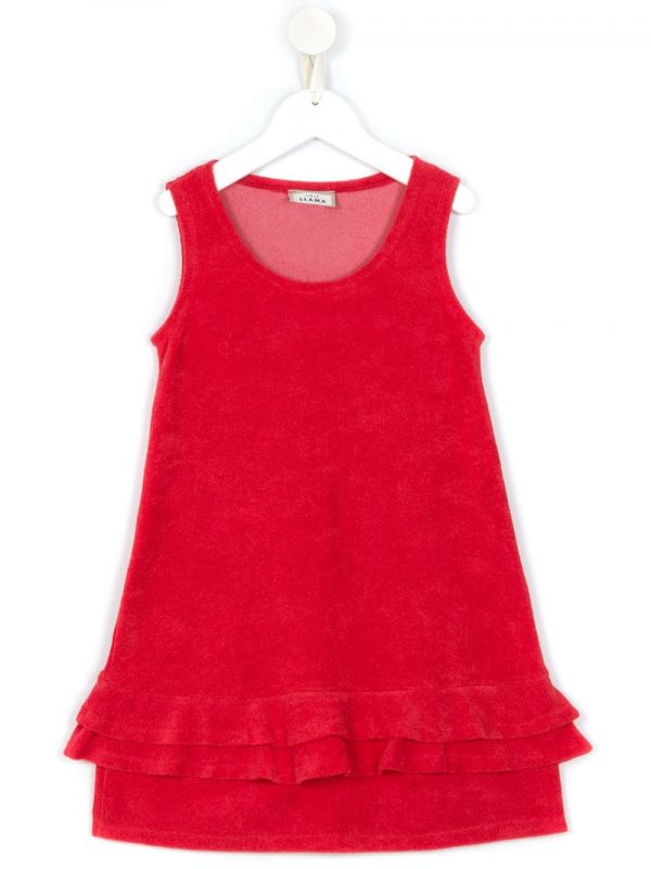  Amir Slama Ruffled Sleeveless Dress - Red 