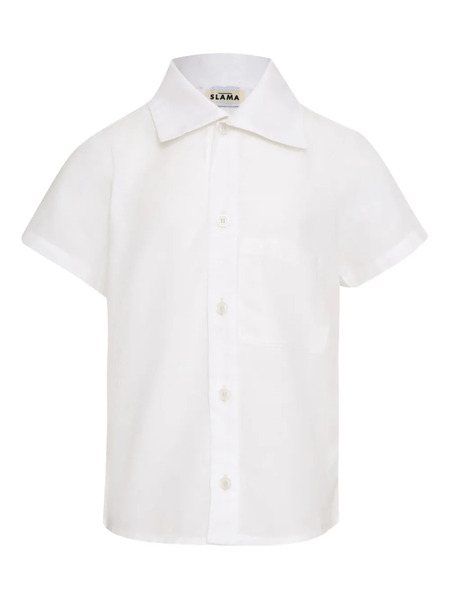  Amir Slama Short-sleeve Pocket Shirt - White 