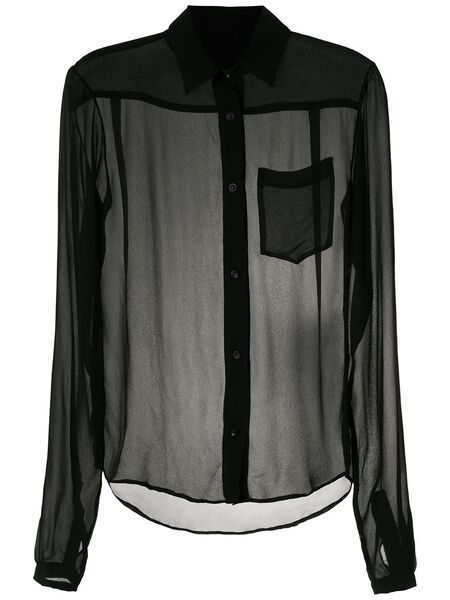  Amir Slama Silk Shirt - Black 