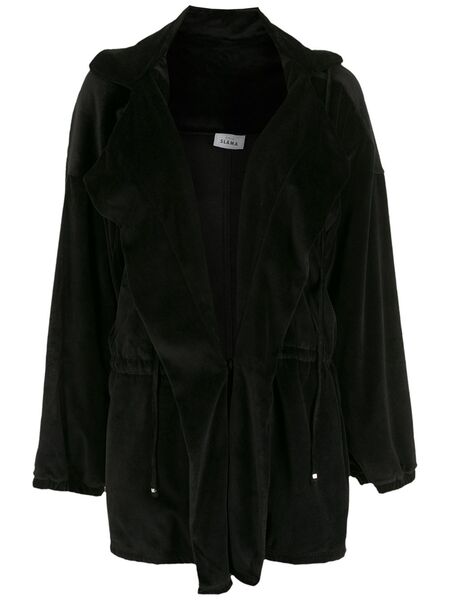  Amir Slama Slouch Hooded Jacket - Black 