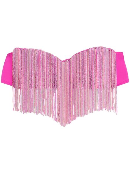  Amir Slama Strapless Cropped Top - Pink 