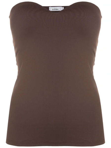  Amir Slama Strapless Tube Top - Brown 