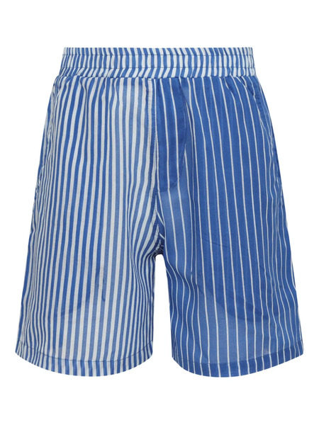  Amir Slama Striped Cotton Shorts - Blue 