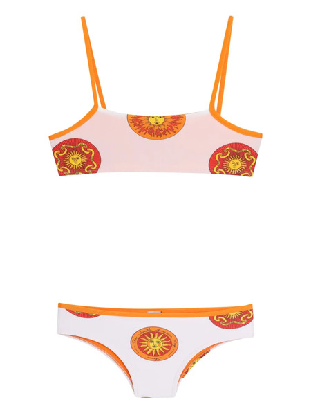  Amir Slama Sun-print Bikini - White 