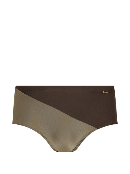  Amir Slama Two-toned Swimming Trunks - Brown 