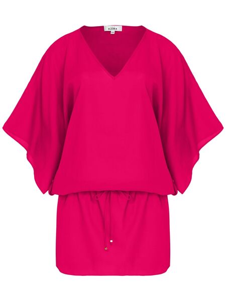  Amir Slama V-neck Mini Beach Dress - Pink 