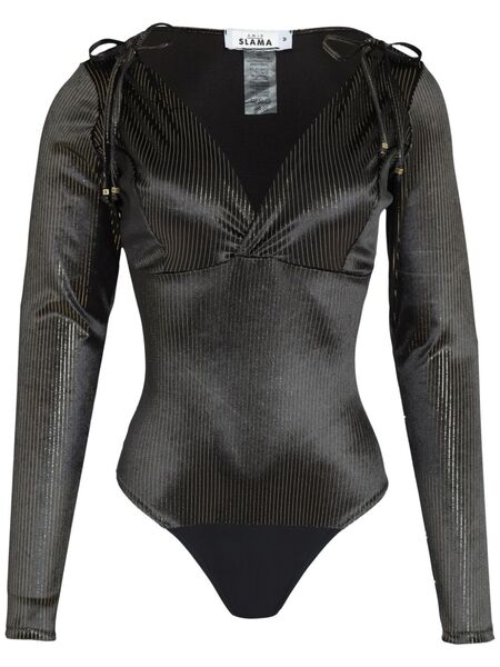  Amir Slama V-neck Stretch Body - Black 