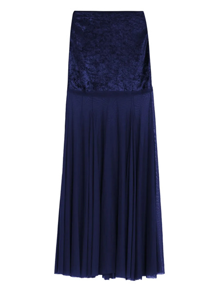  Amir Slama X Astrid Panelled Maxi Skirt - Blue 