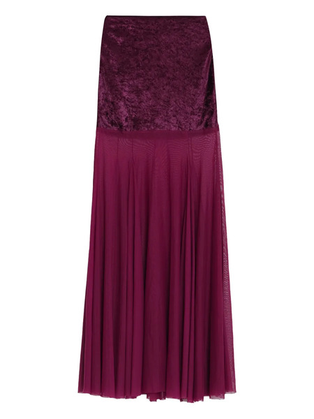 Amir Slama X Astrid Panelled Maxi Skirt - Red 