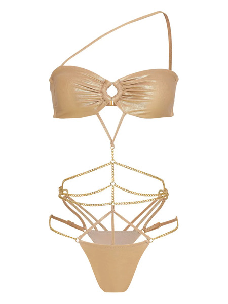  Amir Slama X Jade Picon Metallic Bikini - Gold 