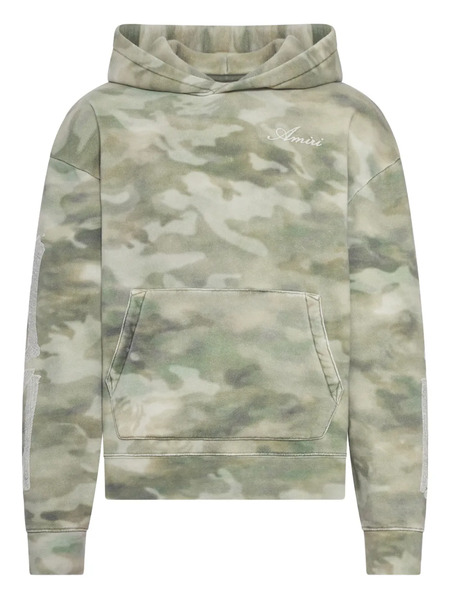  Amiri Bones Oversize Camouflage Hoodie - Green 