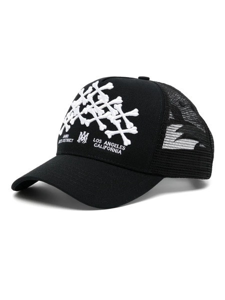  Amiri Bones Stacked Trucker Hat - Black 
