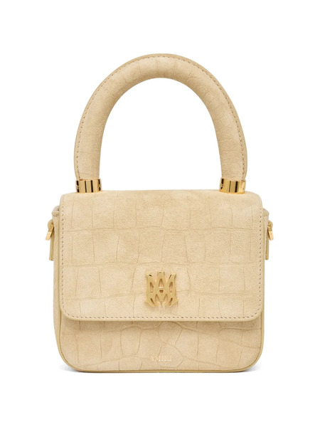  Amiri Croc-embossed Satchel Bag - Neutrals 